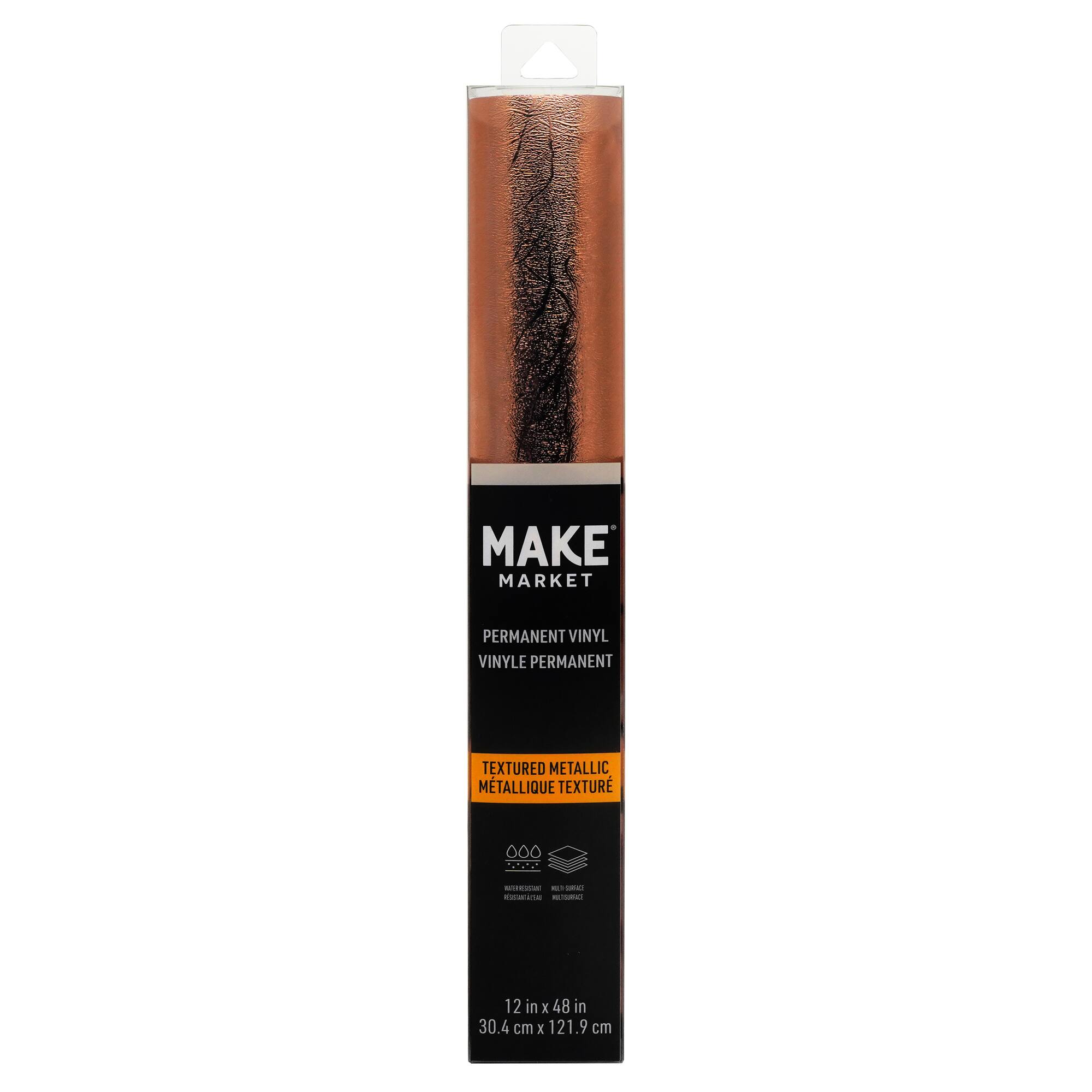 12 Pack: Textured Metallic Permanent Vinyl by Make Market